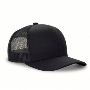 Casquettes en polyester à 6 panneaux, en gros d'usine, casquettes trucker personnalisées en maille avec fermeture snapback - Product Image 5