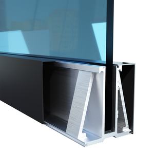 עיצוב מודרני מעקות זכוכית מסגרות למדרגות סה מעקות עם פלדה וברזל לבית ולדק - Product Image 3