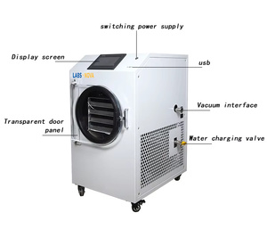 Labsnova - Máquina de Liofilización Casera de 25-35 Libras (12-16 kg), 10 Bandejas, 1.2 m², para Alimentos para Mascotas, Codorniz y Huevos de Codorniz Liofilizados - Product Image 6