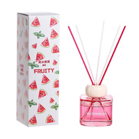 Diffuseur de parfum d'ambiance 130 ml Série Fruits d'été Pêche Fraise pour la maison et la chambre, désodorisant