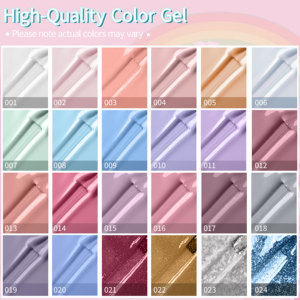 <span class=keywords><strong>Kit</strong></span> de vernis à ongles en <span class=keywords><strong>gel</strong></span> soak-off personnalisé <span class=keywords><strong>avec</strong></span> logo d'usine, marque privée, 24 couleurs, <span class=keywords><strong>kit</strong></span> de manucure <span class=keywords><strong>UV</strong></span> LED <span class=keywords><strong>avec</strong></span> base et top coat - Product Image 3