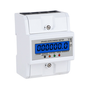 <b>Three</b> Phase Four Wire Energy Meter 3x230/400V 100A LCD Display Digital Electric Power Meter For Industrial Use - Product Image 2
