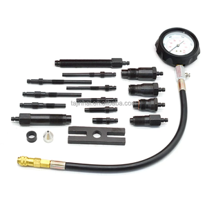 Kit de testeur de compression de moteur <span class=keywords><strong>diesel</strong></span> professionnel TU-15B 0-1000 PSI, manomètre de pression de cylindre universel pour camions, tracteurs, voitures - Product Image 2