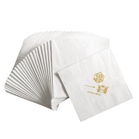Serviettes en papier les plus populaires pour restaurants du Guangdong avec logo Serviette en papier de soie douce et propre Papier de serviette 2 plis avec logo