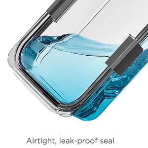 Recycle Use Eco-friendly Food <strong>Container</strong> with Plastic Glass Portable Use Food Storage <strong>Containers</strong> - Product Image 4