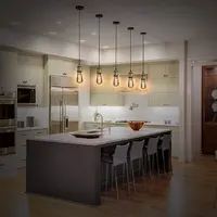 Jackled ארה"ב מחסן מינימליסטי נברשת אור מטבח חדר שינה מודרני זכוכית led תליון אור