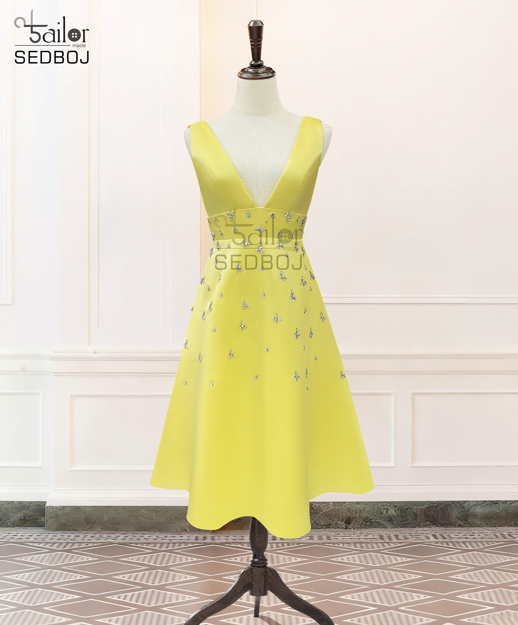 backless yellow formal dress A Line V Neck Backless Yellow Lace Prom Dress with Leg Slit GX5285 –  cathyprom