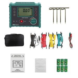 Testeur de résistivité du sol industriel portable FUZRR FR3010 FR3010E, testeur de résistance de terre à 4 fils, 0,01 à 30k pour système électrique - Product Image 2