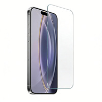 Verre trempé anti-rayures 9H pour 17 Pro Max / 16 / 15 / 13, électroplaqué, oléophobe, couverture intégrale, étanche, sans poussière