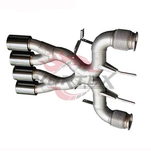 Sistema de Escape Vortex SS304 para McLaren 720S, Actualización 765LT 4.0T V8 2017-2024, Puntas Cuádruples Centrales, Kit de Rendimiento - Product Image 6