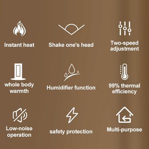 800W Portable Carbon Fiber Heating Tube <strong>Heater</strong> with Oscillation Cylindrical Floor Standing Space <strong>Heater</strong> Wide Coverage Manual OEM - Product Image 2