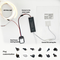 Película Antivaho para Espejos con Forma y Tamaño Personalizados |   Almohadilla Térmica Inteligente Antivaho OEM ODM |   220V/110V/12V IP41 |   Certificado CE |   2 años