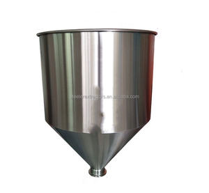 Entonnoir conique sanitaire de trémie de Triclamp d'acier inoxydable avec l'extrémité de virole - Product Image 2