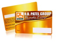 Cartes pré-imprimées personnalisées avec encodage par contact pour numéro de membre, estampage à chaud en relief