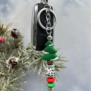 Porte-clés de dessin animé de noël mignon Silicone détachable vieil homme gants cartable pendentifs accessoires arbre de noël <span class=keywords><strong>pour</strong></span> les vacances - Product Image 2