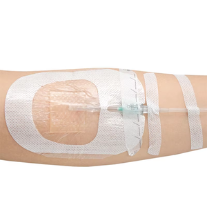 Pansement IV Pansement de film transparent Pansement perméable transparent de fixation CHG IV avec noyau d'hydrogel - Product Image 5
