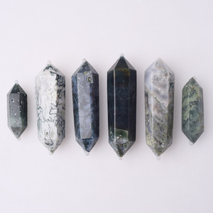 Pilastro a doppia punta in <span class=keywords><strong>agata</strong></span> di cristallo naturale, <span class=keywords><strong>minerale</strong></span> lucidato standard per decorazione domestica - Product Image 1