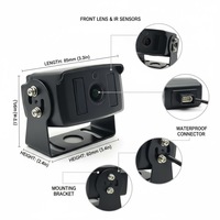 Caméra AHD 1080P robuste pour camion, remorque, bus | Caméra de recul étanche IP69K grand angle avec vision nocturne infrarouge, spécifications pour flotte UE/US