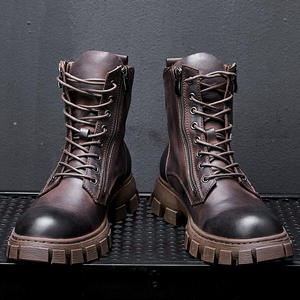 New trendy brand <b>boots</b> - stylish business ankle <b>boots</b> for men featuring unique leather handcrafted designer chukka <b>boots</b> - Product Image 1