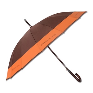 Customized Strong Metal Frame Plastic Handle Pongee Straight <b>Umbrella</b> 16 Ribs Stick <b>Umbrella</b> - Product Image 2