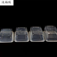 Boîte pliante en plastique transparente ronde en PP de qualité alimentaire jetable, personnalisable, pour aliments, boissons et aliments pour bébés, vente en gros
