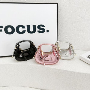 Nouveaux sacs tendance pour femmes, sacs pour enfants simples et élégants, mini sacs à main brillants décontractés - Product Image 2