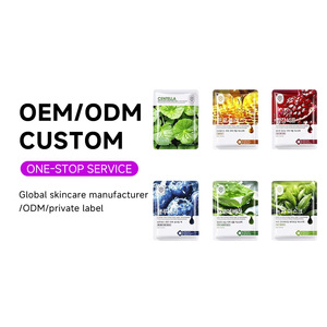 Masque Facial Hydratant Herbal OEM ODM au Charbon Actif Anti-Acné, Éclaircissant et Réparateur, aux Extraits de Cerise, Rose Rouge et Fraise pour Soins de la Peau - Product Image 1