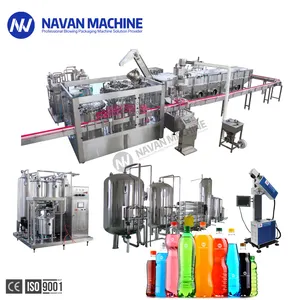 Factory Price NAVAN Full Automatic Small Scale Bottled Machine Soft Drink Juice Soda Carbonated Water Bottling Filling Equipment