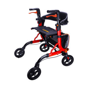 רולר רולר מתקפל למבוגר 4 גלגלים עם מושב עמיד סיוע עבור קשישים - Product Image 2