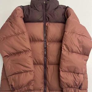 Chaqueta de Invierno Clásica <span class=keywords><strong>North</strong></span> 1996 de Alta Calidad, Personalizada, Resistente al Viento, Impermeable, para Hombre, con <span class=keywords><strong>Forro</strong></span> <span class=keywords><strong>Polar</strong></span> de Algodón, Cuello Alto, Estilo Motero, en <span class=keywords><strong>Blanco</strong></span> y Negro - Product Image 5
