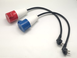16A ISRAEL Standard Plug <strong>32A</strong> Industrial CEE <strong>Socket</strong> Adapter ABS Plastic Charging Cable 3 Outlets UK US Standard Compatible Wifi - Product Image 3
