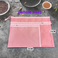 Carpeta de archivos con múltiples compartimentos, estilo cuadrícula, tamaño A4, con cremallera de tres capas, bolsa para documentos de estudiantes, soporte para pruebas de estudiantes, almacenamiento