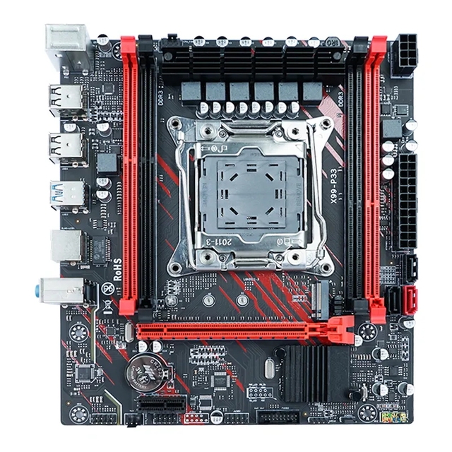 Jieshuo X99 D3 Desktop Motherboard for Gaming Supports Xeon E5 LGA2011-3 Dual Channel DDR3 up to 128GB
