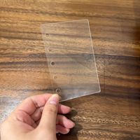 Coque de rechange transparente en acrylique pour classeur à 6 anneaux A6/A7/M5, épaisseur 1 mm, accessoire de montage DIY pour journal