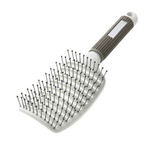 Peine para masaje del cuero cabelludo, cepillo de pelo con cerdas de nailon para mujer, cepillo de pelo para desenredar rizado húmedo para salón, herramientas de estilismo de peluquería - Product Image 4