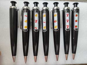 Única Mensagem Slot Caneta Esferográfica com 6 Opções de Texto Aleatório para Promoção - Product Image 6