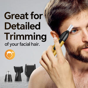 Rasoio elettrico per capelli in plastica multifunzione quattro in uno portatile per capelli e sopracciglia per uso domestico - Product Image 2