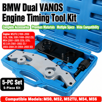 Kit d'outils de calage moteur 9 pièces BMW M52 M54 M42 M50 M56 X3 X5 Série 7, outil d'alignement de la chaîne de distribution, acier à haute teneur en carbone, étui rigide