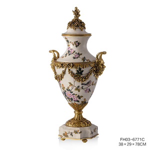 EXHY 2026 NEW Antique Blue and White Chinese Ceramic <b>Ginger</b> <b>Jar</b> Art Deco Design Tabletop Vase Home Decoration Anniversary 6656B - Product Image 5