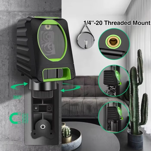 High BOX1G - 30m Outdoor Green Cross Line Self-leveling <b>Laser</b> <b>Level</b> with Vertical Beam Spread Covers of 150 - Product Image 3
