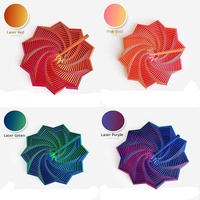 Jouet de puzzle pliable anti-stress imprimé en 3D, illusion d'optique étoile, tour de radis polygonale en spirale, design personnalisable pour enfants