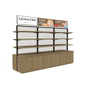 Supermarket Grocery Store Commercial Retail Display Gondola Shelf Customized Rack Shelving