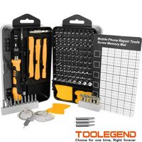 Jeu de tournevis de 138 pièces pour téléphone portable d'ordinateur et kit de réparation d'instruments de précision divers