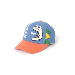 Casquette de baseball personnalisée OEM bicolore pour enfants, imprimé dinosaure, mignonne, respirante et ajustable pour garçons et filles, idéale pour l'été - Product Image 3