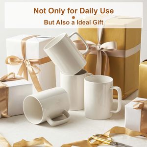 Taza de Café de Cerámica de 11 oz, Tazas para Sublimación para Café con Leche, Té Caliente, Capuchino, Moca, Chocolate, Taza de Café de Oficina con Caja Blanca, Juego de 36 - Product Image 2