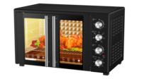 Personnalisation d'usine 38L-150L Four à double porte en verre Tosater de grande capacité Four à rôtir électrique