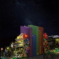 Mork 028004 Nouveau modèle de train floral MOC, briques de construction, jouets d'assemblage DIY, cadeau pour enfants et adultes, 1806 pièces