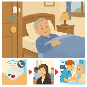 Cảm biến mở/đóng cửa <span class=keywords><strong>Wifi</strong></span> với cảnh báo hoạt động của người cao tuổi | thông báo từ xa theo thời gian thực để chăm sóc nhà thông minh - Product Image 5