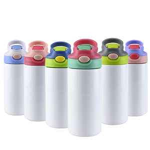 Vaso de botella de acero inoxidable recto para niños de 12oz sin BPA de doble pared de almacén de EE. UU. - Product Image 4