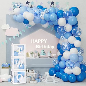 Ballon de décoration pour mariage, anniversaire, Noël, Saint-Valentin, jouet, 1er anniversaire, fête, enfants, baby shower, garçon, bleu, arche en latex - Product Image 6